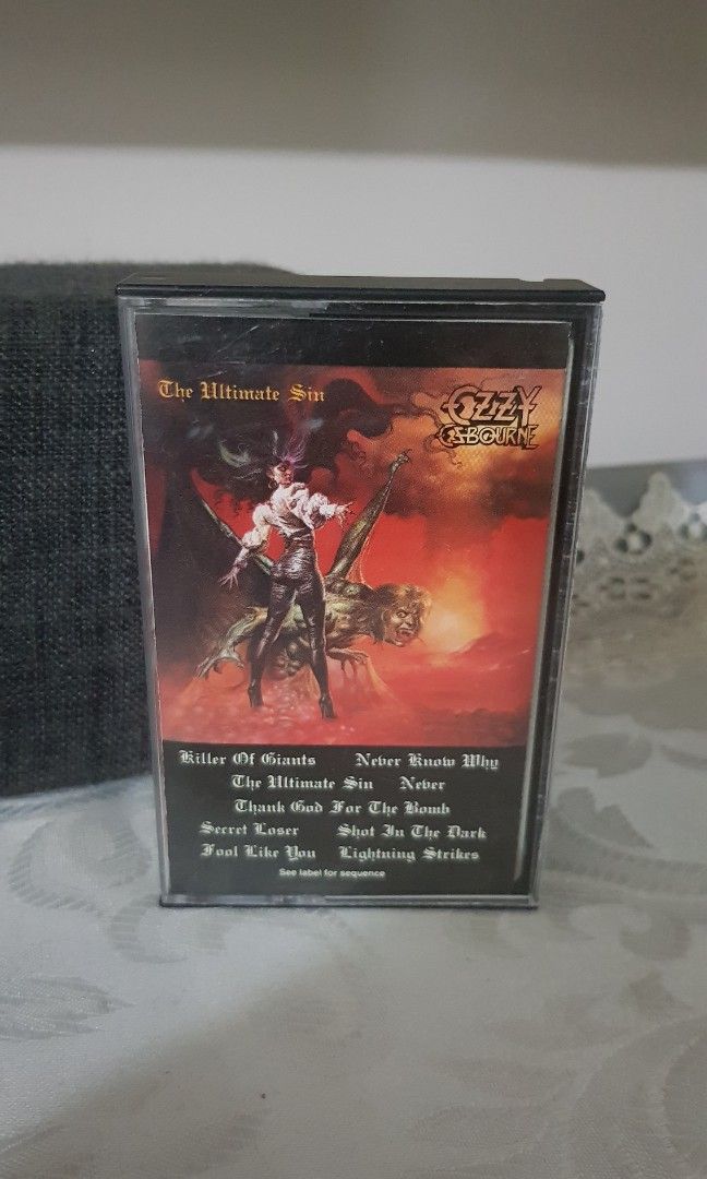 ozzy osbourne the ultimate sin cassette
