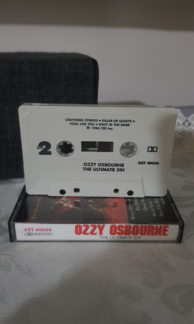 ozzy osbourne the ultimate sin cassette