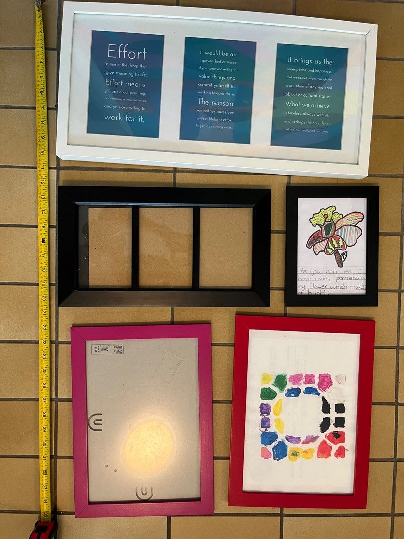 Picture Frames (Category: Frames & Pictures) located in Singapore. Submitted by bestpricelisted (Listing ID 1282036801, Image 1). Description: #1 good condition, complete parts $5 #2 well used, complete parts $2 #3-5 well used, missing certain parts so not fully functioning eg some cannot stand up - free SOLD Take all for $6.