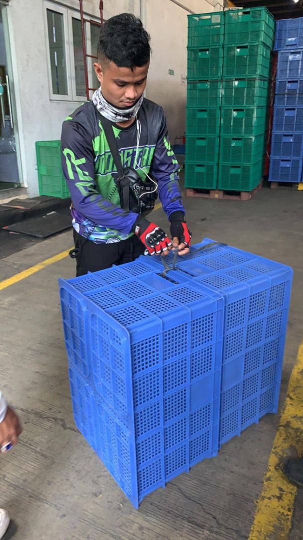 Plastic jumbo crates (Category: Storage Boxes & Baskets) located in Caloocan City. Submitted by Ava_broklyn8888 (Listing ID 1282012874, Image 2). Description: PLASTIC JUMBO CRATES 735 X 535 X 390 MM Pre order Minimum of 10pcs .