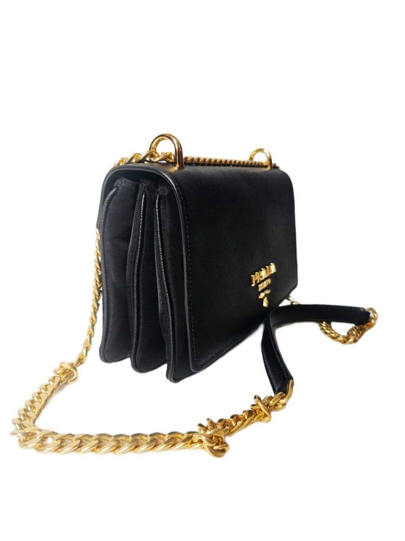 Prada Pattina IBD009 ZMY Tessuto /Saffiano 25x7x15 PRADA, Barang