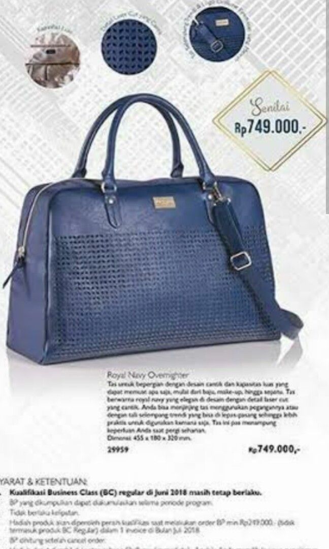 Royal navy shop handbag oriflame