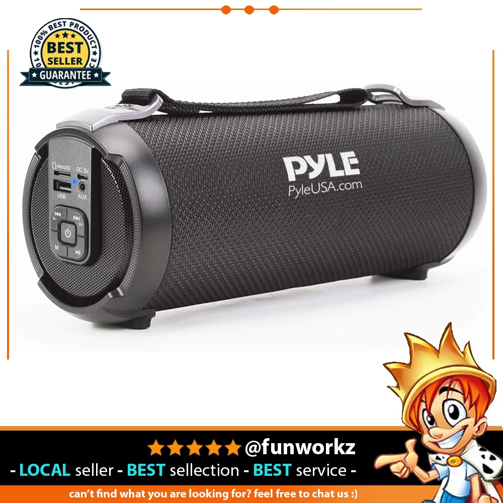 Pyle Wireless Portable Bluetooth Boombox Speaker 100 Watt