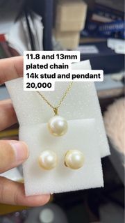 Real Southsea Pearl Sets With 14k gOld