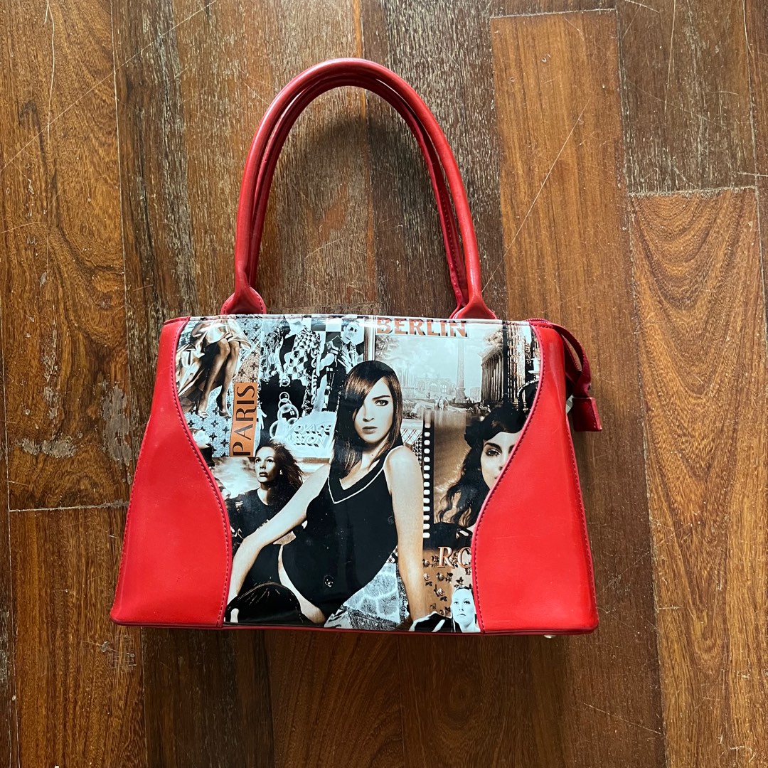 Red vintage deals handbag