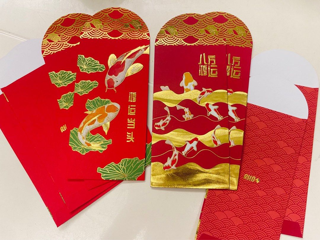 RHB Red Packet 2024 / Ang Pow 8 pieces / Angpow Packet, Hobbies & Toys ...