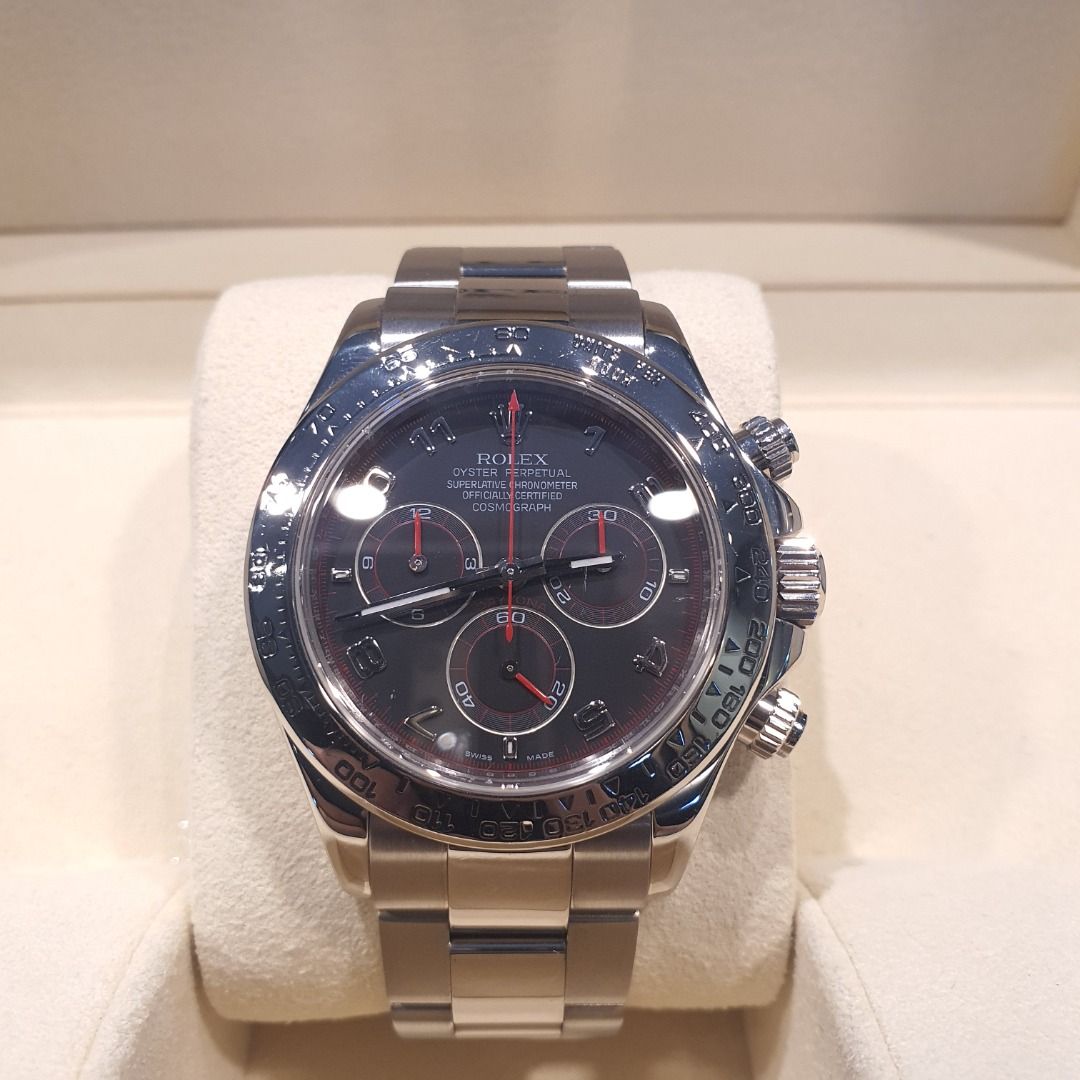 Rolex daytona hotsell black red dial