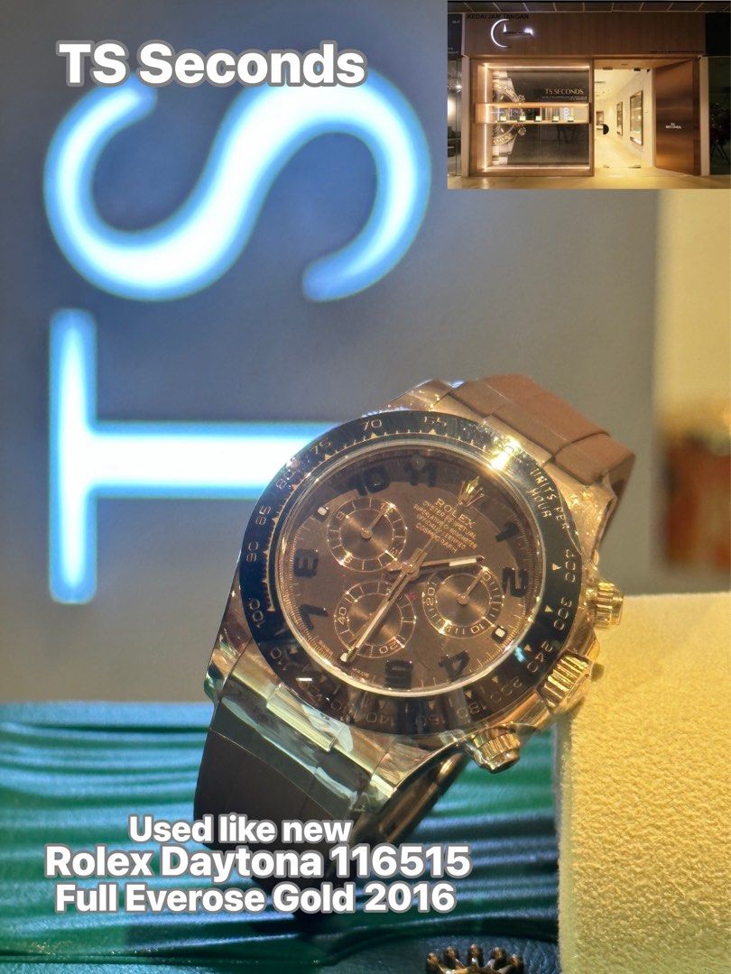 Rolex Daytona Everose Gold chocolate Arabic numerals 116515