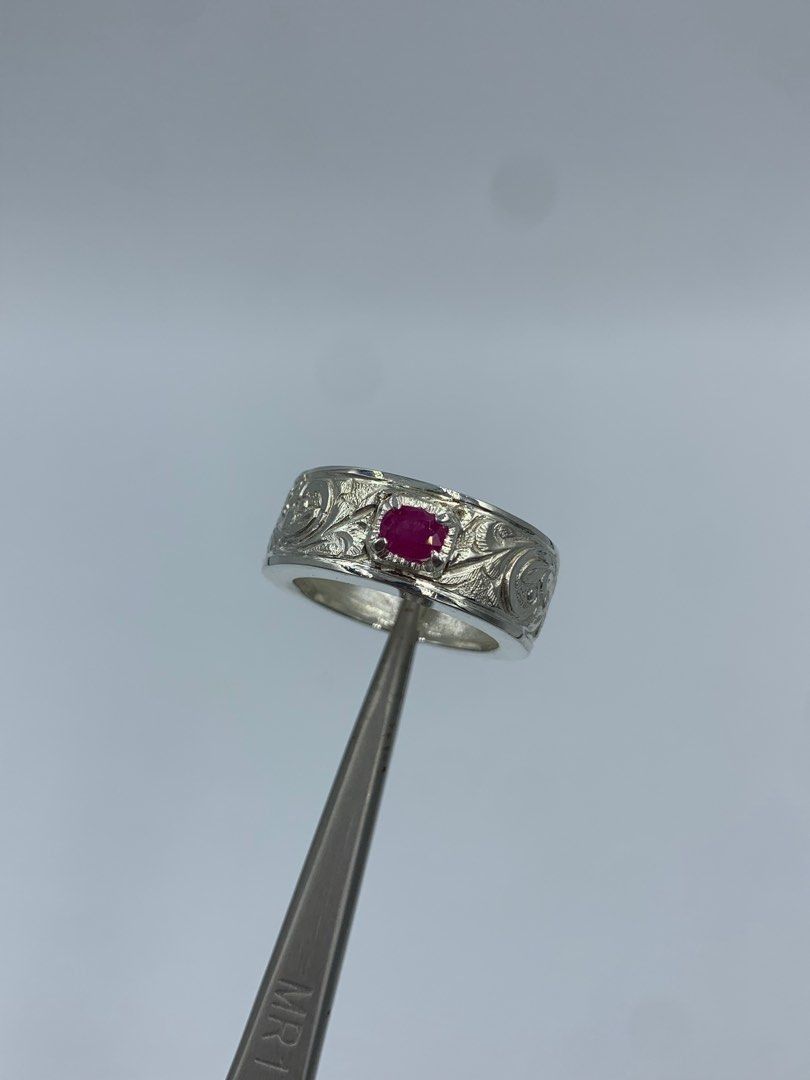 Ruby Burma Custom Silver Ring (Category: Jewelry) located in Singapore. Submitted by GemsenseStore (Listing ID 1282063385, Image 1). Description: **Promo** Ruby Burma (H) Handmade(Custom) Silver Ring Ring Size 19HK Stone Weight: 0.60ct Prices listed are not with delivery service/mailing fees. Delivery/mailing fees will be subjected to location and postage rates. For any inquiry, feel free to send me a message via link below: http://surl.li/hpljh 