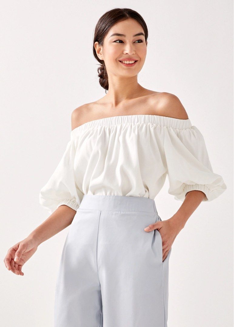 Love bonito off top shoulder top