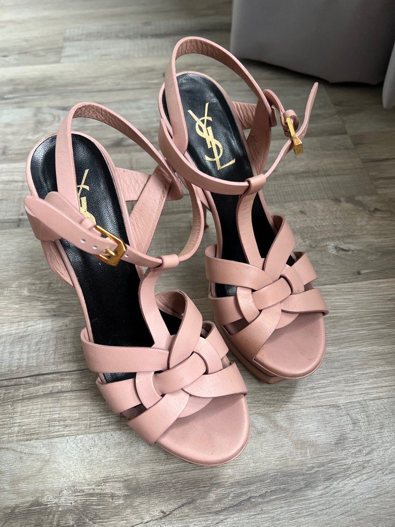 Ysl heels pink sales