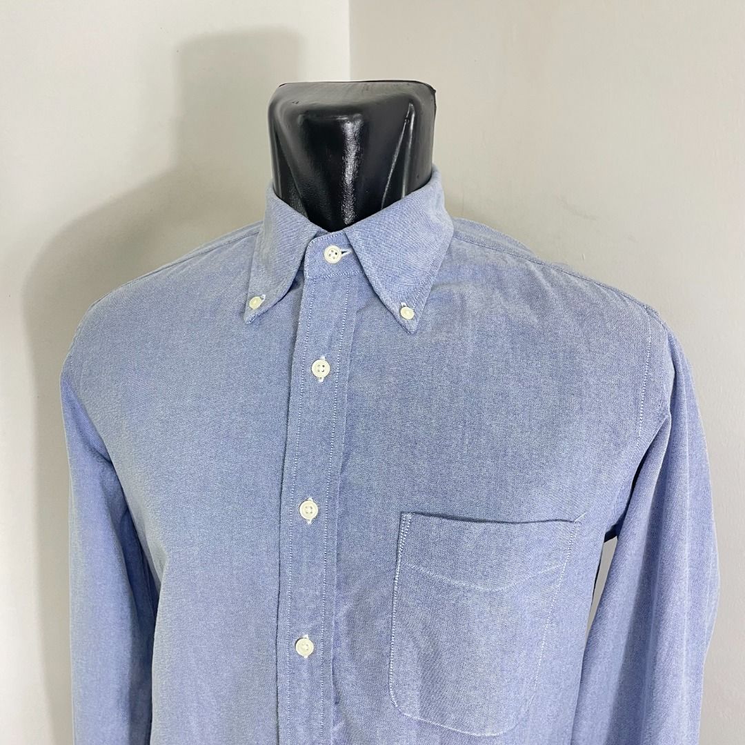 SALE L UNIQLO OXFORD COLLAR SHIRT SOFT COMFORT COTTON