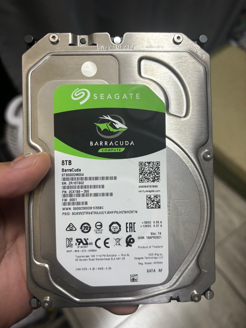 Seagate 8TB, 電腦＆科技, 電腦周邊及配件, 硬碟及儲存器- Carousell