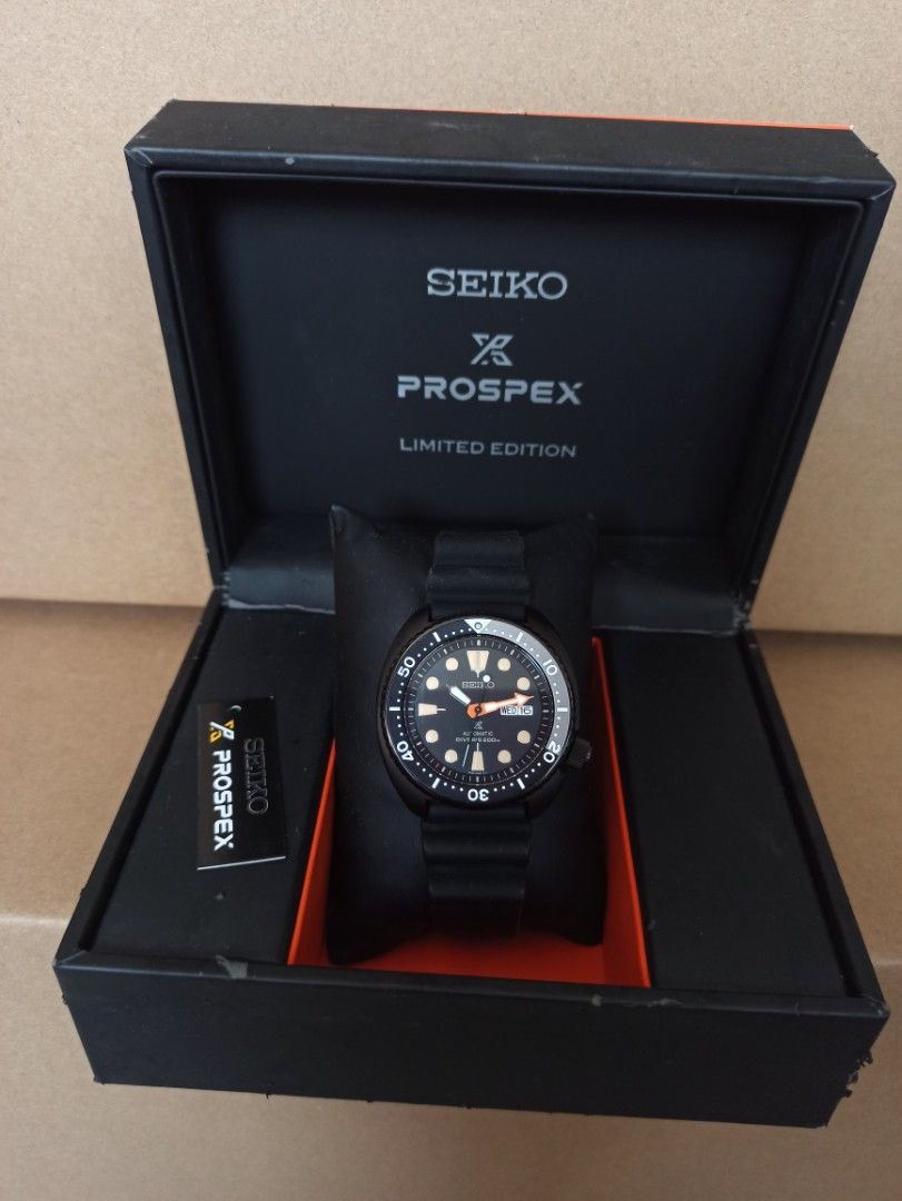 Seiko srpc49k1 black sale turtle limited edition