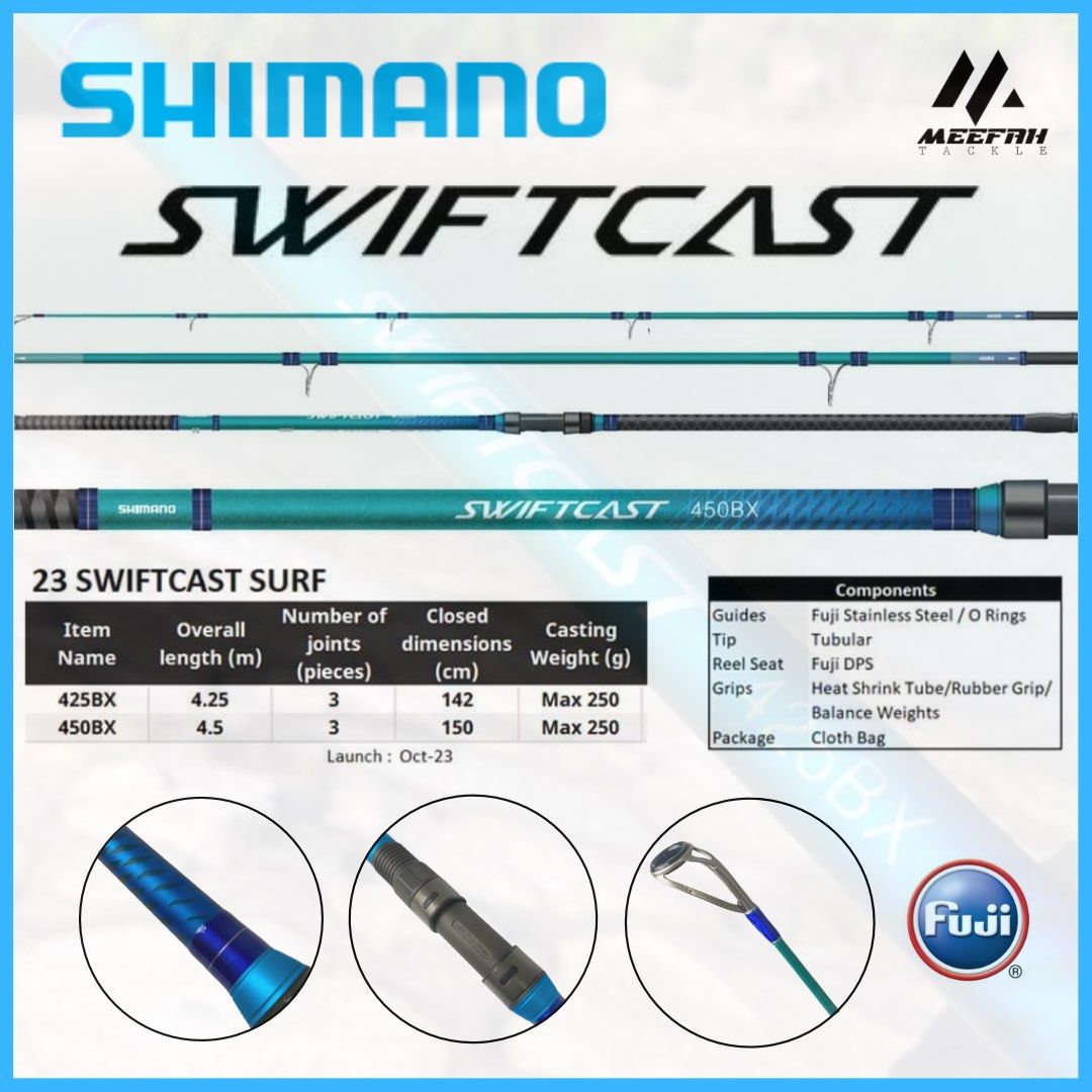 Surf casting rod snd multiplier reel., Sports Equipment, Fishing on  Carousell