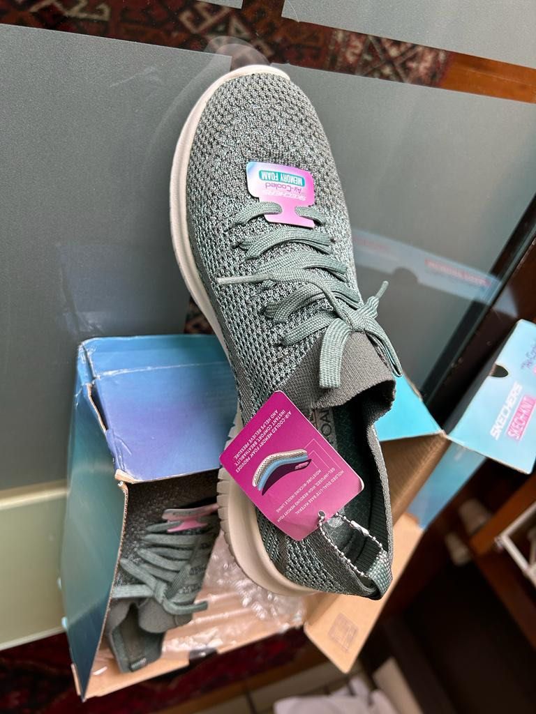 Skechers Skech Knit with Air Cooled Memory Foam Women s Fashion