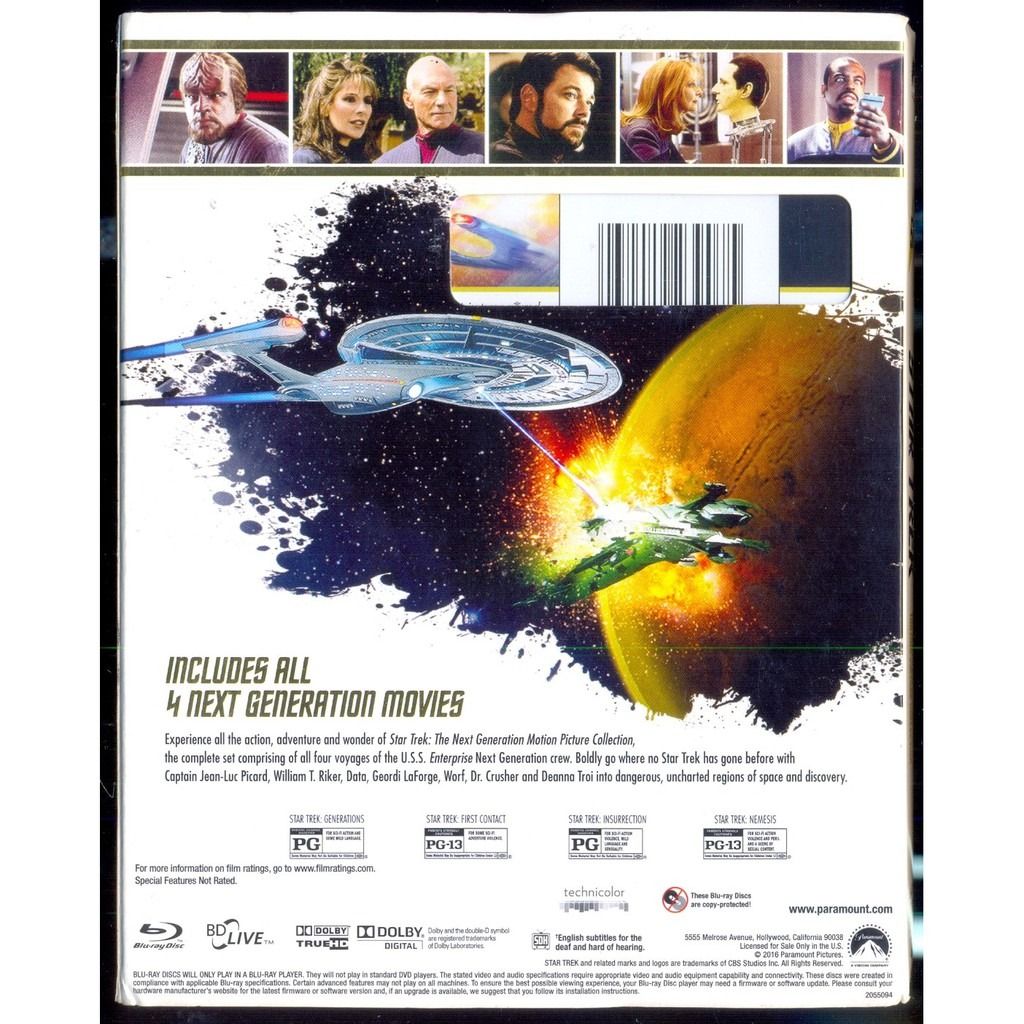 Star Trek: The Next Generation Motion Picture Collection (Includes: Star  Trek IX: Insurrection