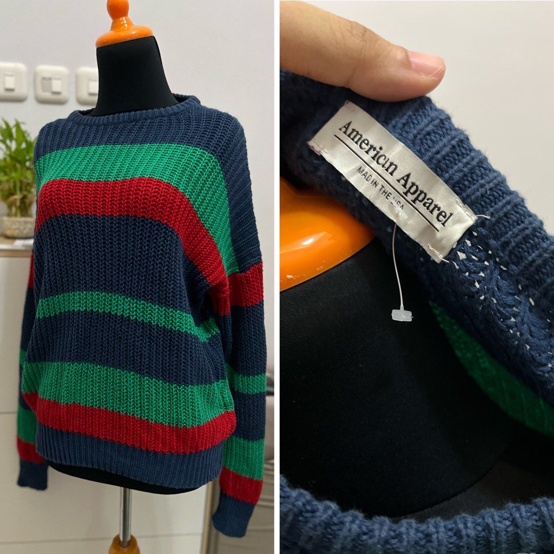 American apparel rainbow sweater 2025