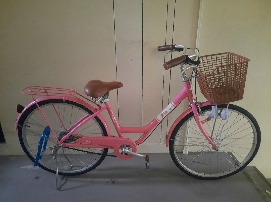 Pink city bike on sale