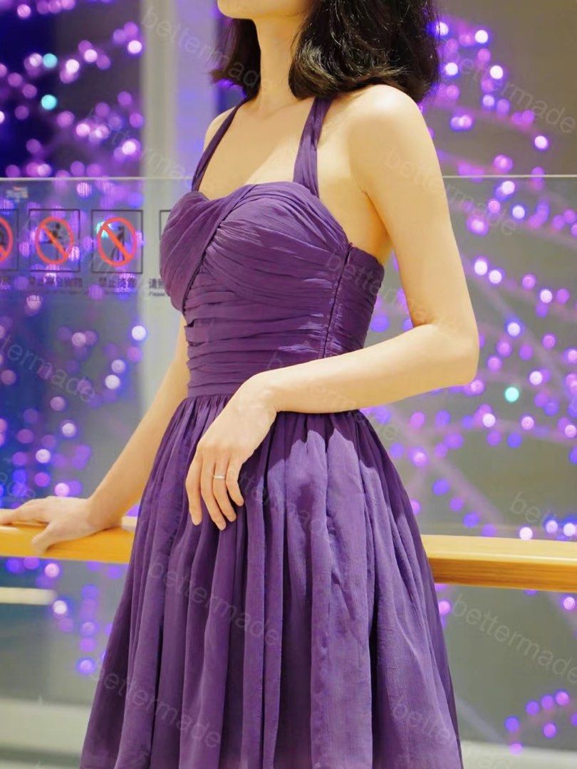 Purple cheap dress outfit