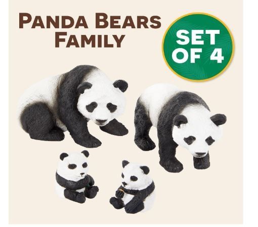 Terra by Battat – 4 Pcs Giant Panda Family – Realistic Plastic Animal  Figures – Educational Zoo Animal Toys for Kids and Toddlers, Hobbies & Toys,  Toys & Games on Carousell
