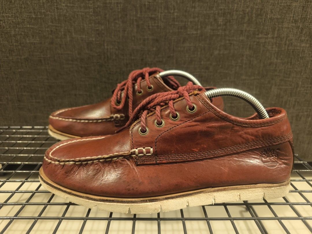 Timberland red boat shoes 2025