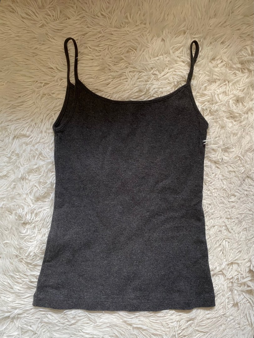 Dark grey shop camisole tops
