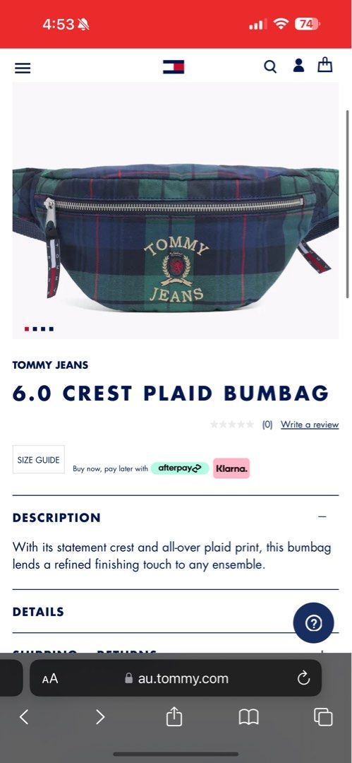 Tommy jeans discount crest heritage bumbag