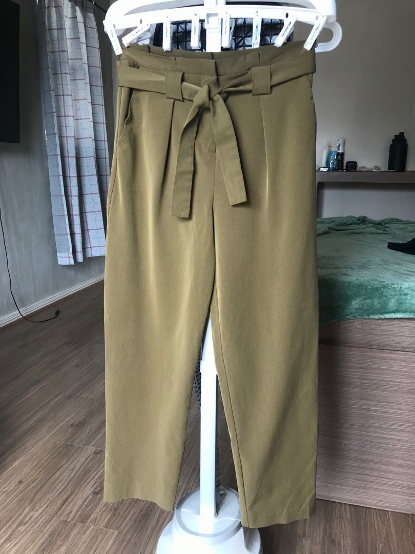 Topshop discount paperbag trousers