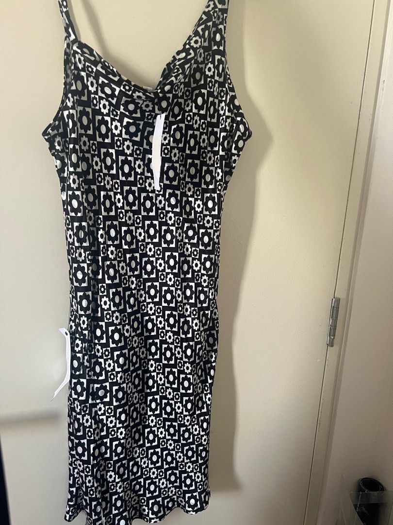 Topshop cowl store neck slip dress