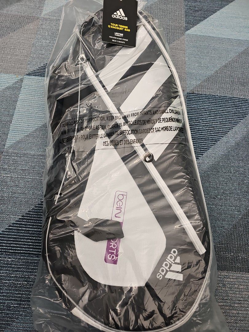 Adidas tour tennis hot sale 12 racquet bag