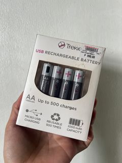 Trekkie USB Rechargeable AA batteries
