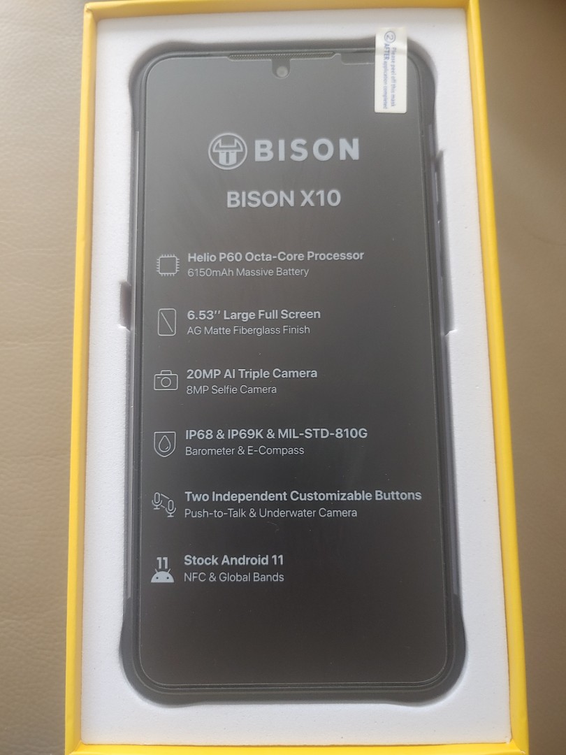 UMIDIGI BISON X10 4GB 64GB NFC Android Rugged Smartphone IP68