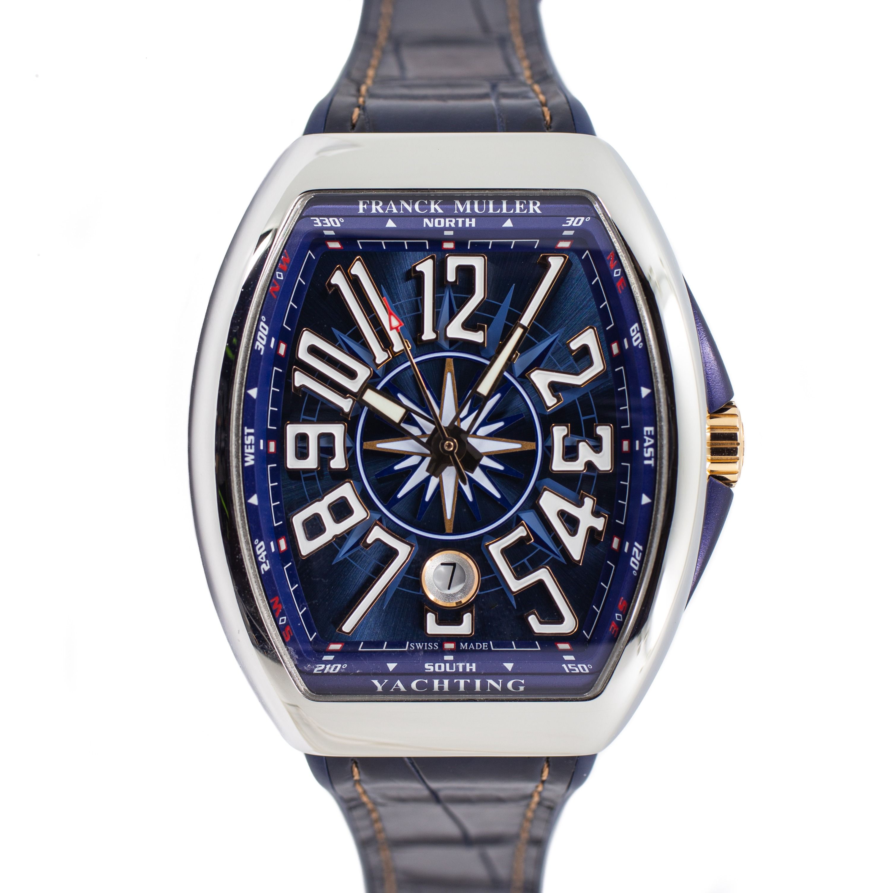 Unworn Franck Muller Vanguard Yachting 41mm in Steel Ref V41 SC