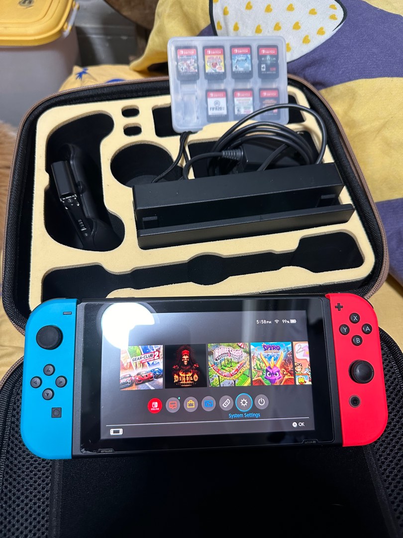 Used nintendo top switch system