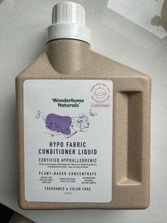 Wonderhome Naturals Hypoallergenic Fabric Conditioner