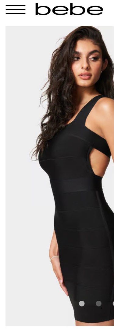 Bebe black bandage shop dress