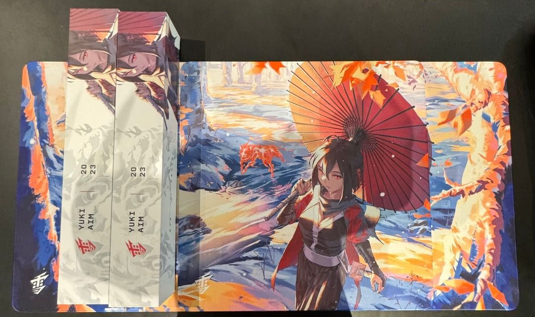 Yuki Aim - 2024 Drop 1 - Kitsune LARGE & XL Mousepad Limited 