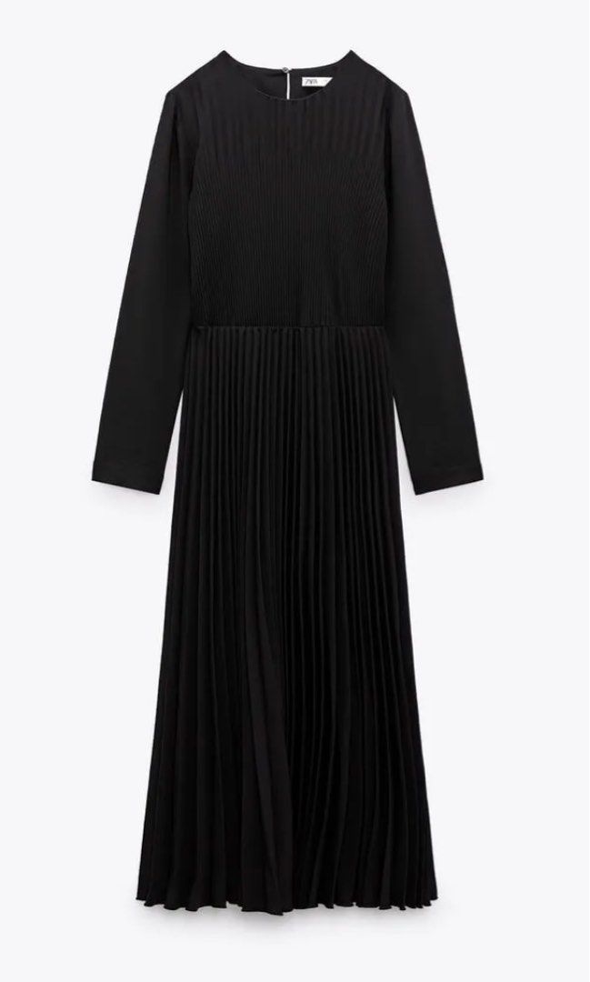 Zara black chiffon dress Women s Fashion Dresses Sets Dresses