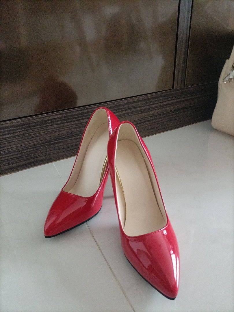 4 inch red heels