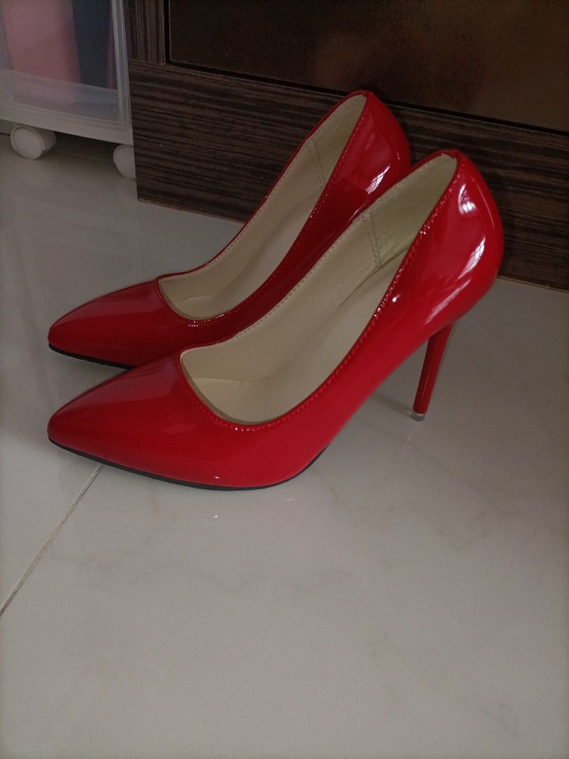 4 inch red heels