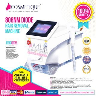 808nm Diode Laser Hair Removal Machine with Training and Certificate