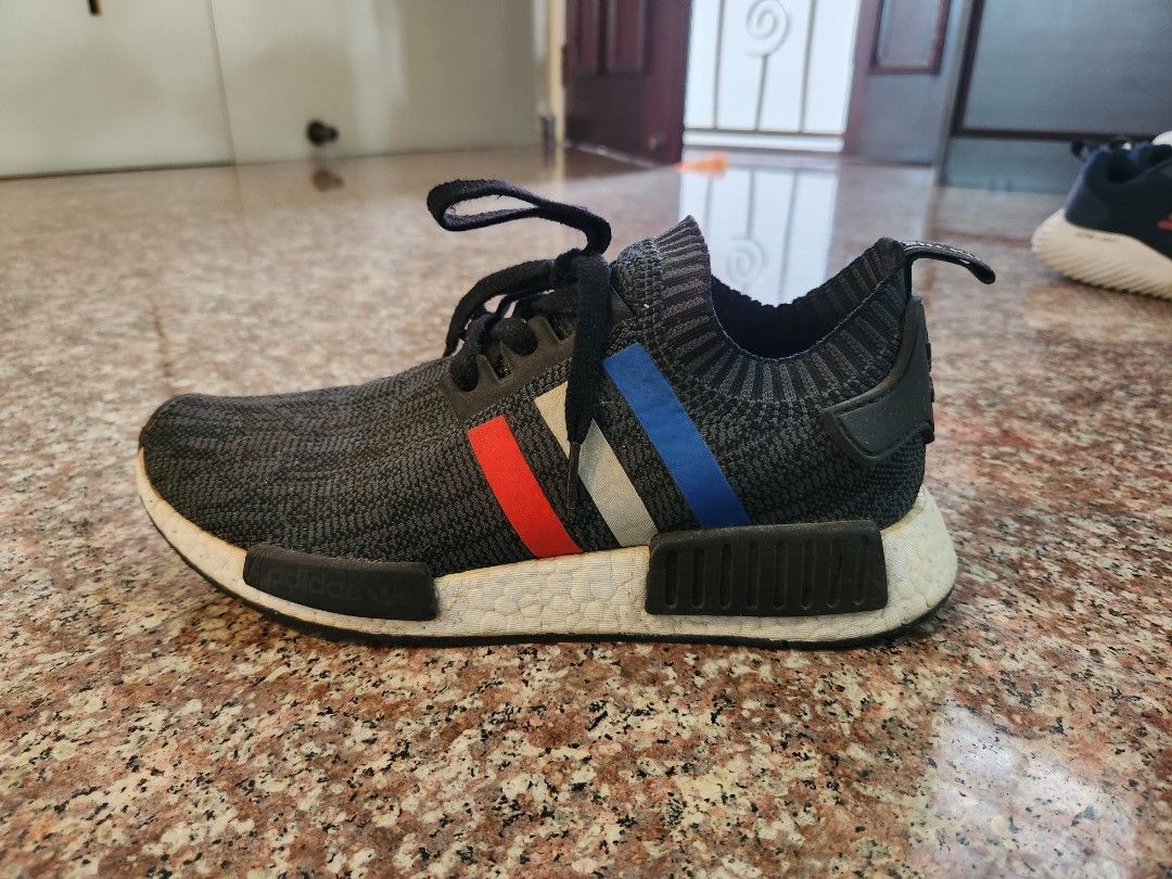 Adidas NMD R1 Tricolor Men s Fashion Footwear Sneakers on Carousell