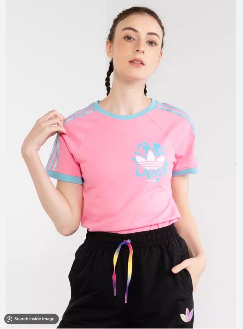 Pride pink top adidas shirt