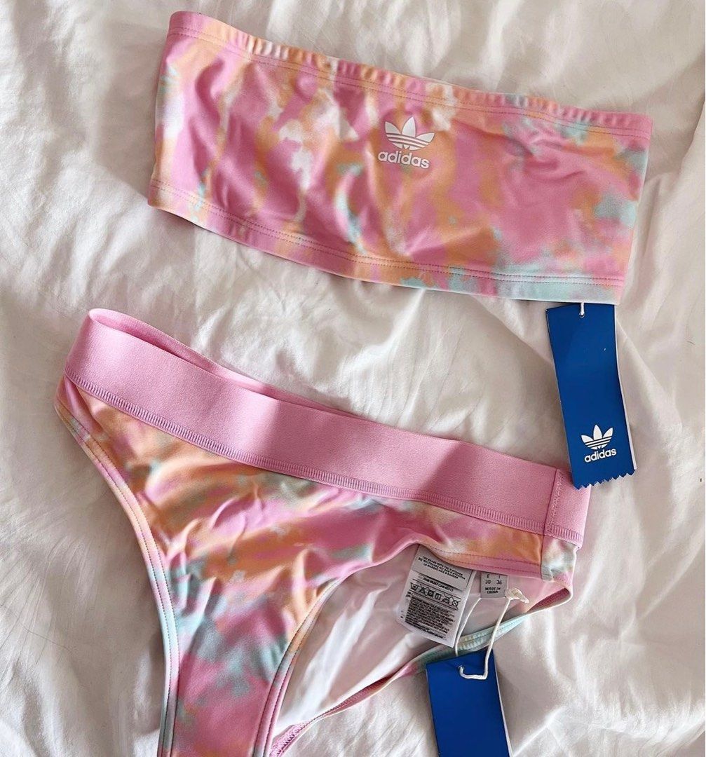 Adidas tie top dye bikini