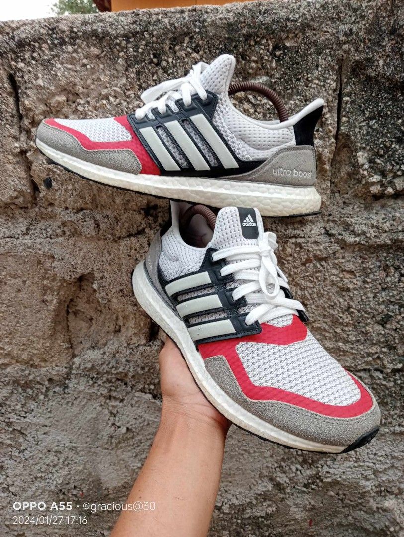 Ultra boost sl white grey scarlet sale