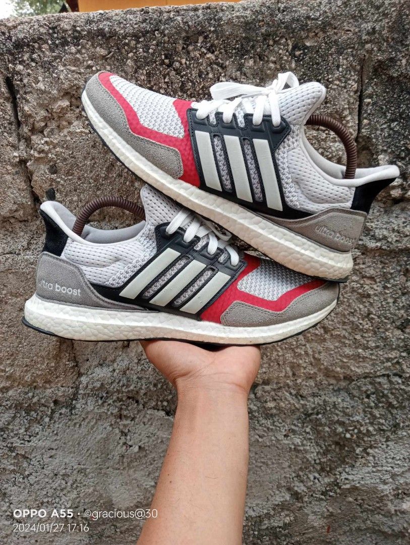 Ultra boost sl top white grey scarlet