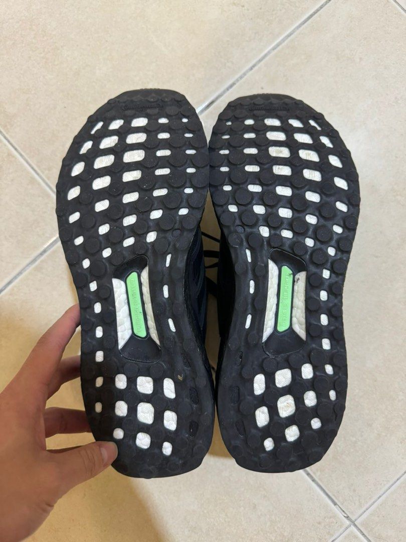 Ultra boost triple white black sole discount