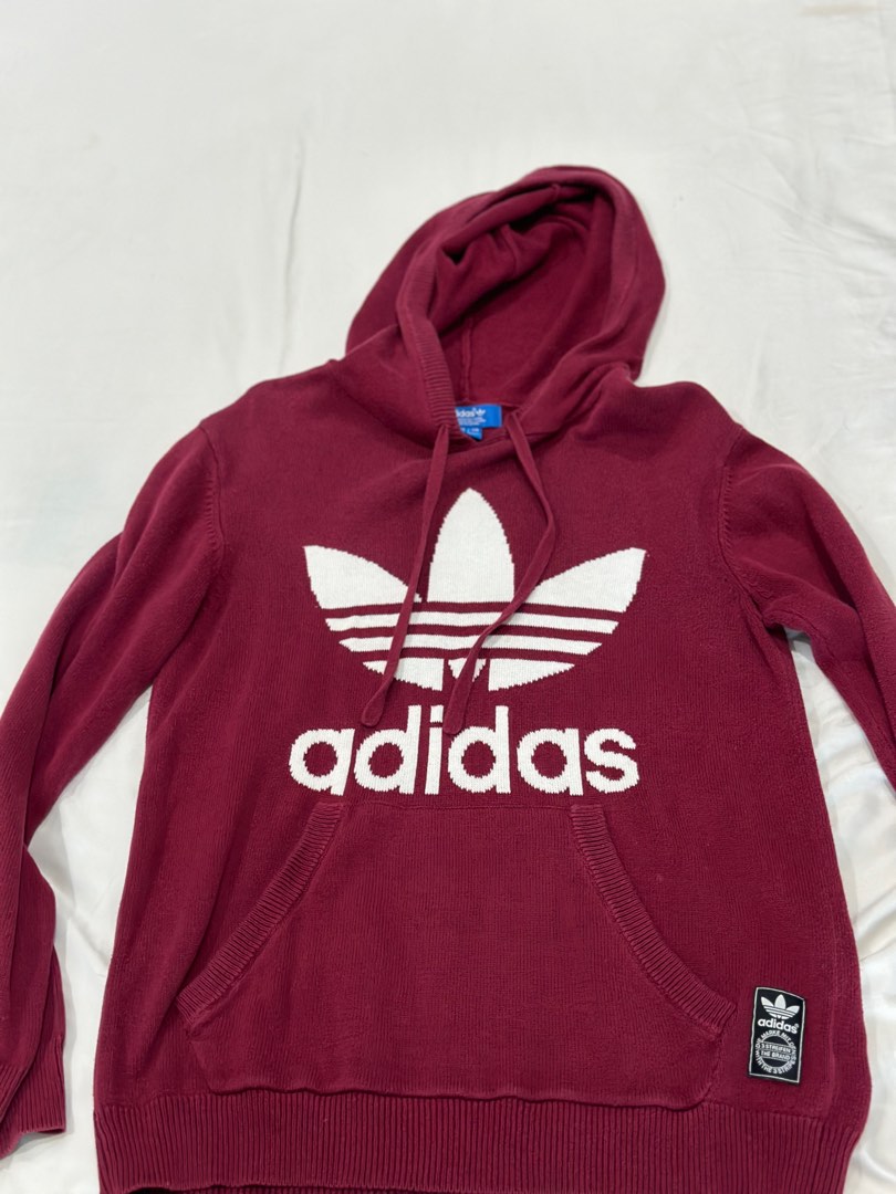 Red adidas vintage jumper top