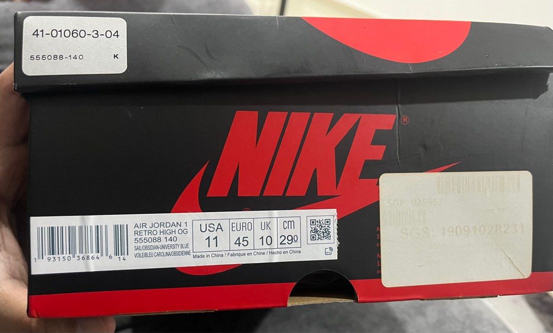 Air Jordan 1 Retro High OG Obsidian Men s Fashion Footwear